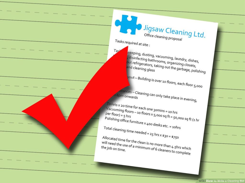 A Step-by-Step Guide to Calculating Bids for Office Cleaning