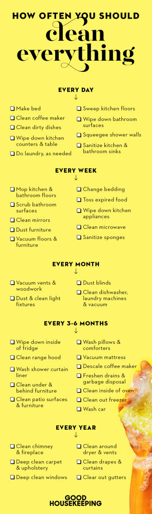 What Is The Highest Priority In A Cleaning Schedule?